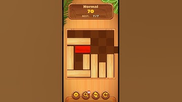 Unblock Sliding Block Puzzle Normal Level 70 #shorts #unblockpuzzle