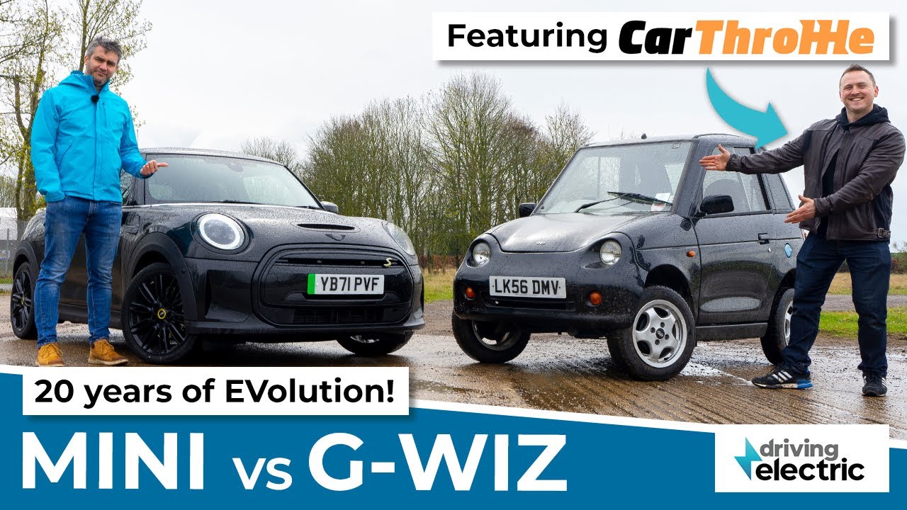 ⁣20-Year-Old G-Wiz Vs. New MINI Electric (feat. Car Throttle)