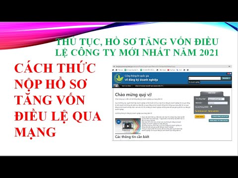 Thủ tục, hồ sơ tăng vốn điều lệ công ty mới nhất năm 2021