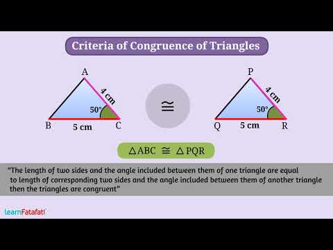 Video: Vilka kriterier för triangelkongruens kan användas?
