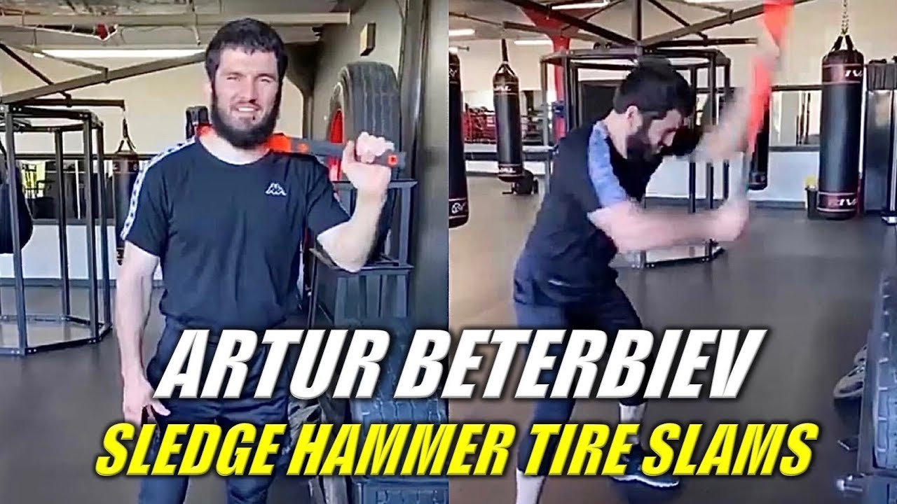 Artur Beterbiev Sledge Hammer Tire Slam Workout YouTube