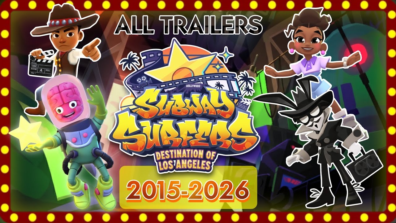 🇺🇲 Все трейлеры к фильму «Subway Surfers: Destination of Los Angeles» (2015 - 2026) 🎞️🌴🏖️