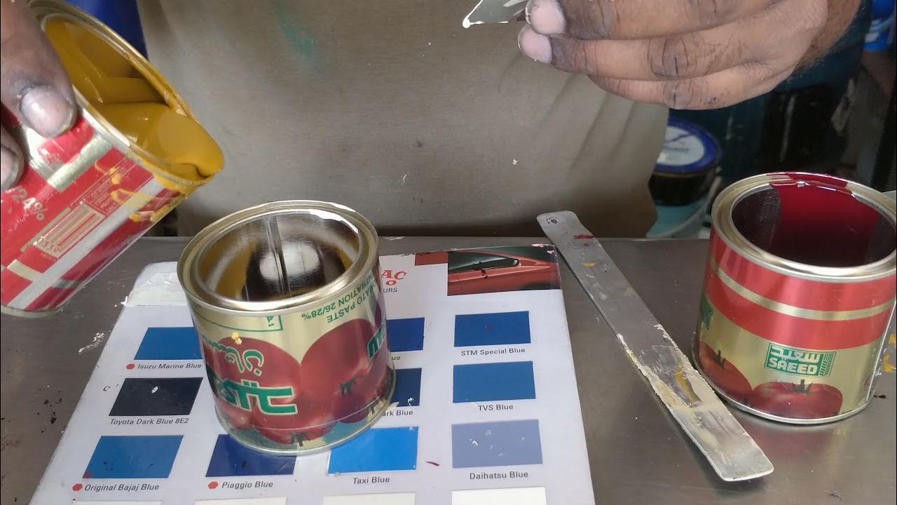 How to mix auto paint YouTube