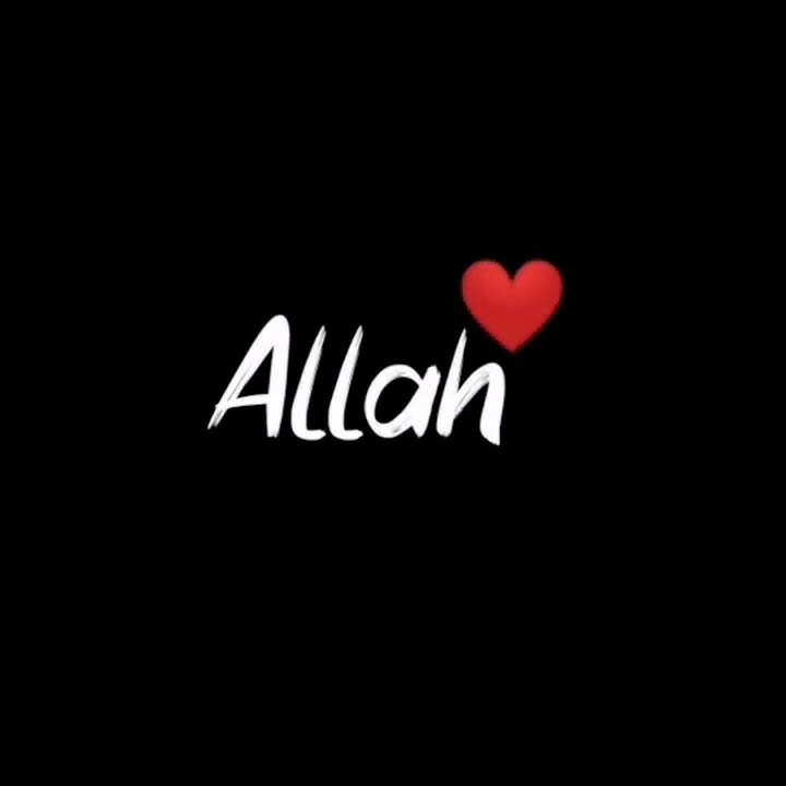 Allah name in black screen status #Shorts #islamic #status