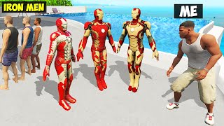 I Stole EVERY IRON MAN'S ARMOUR From IRON MAN in GTA 5!