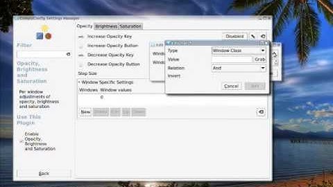Make the Whisker menu (Linux Mint 17 XFCE) transparent.