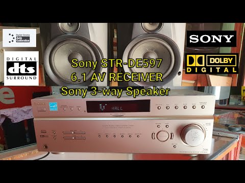 Sony STR-DE597 6.1 Av Receiver Sony SS-H991 3way Speaker low budget