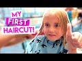 7 YEAR OLD HAS HER FIRST HAIRCUT!