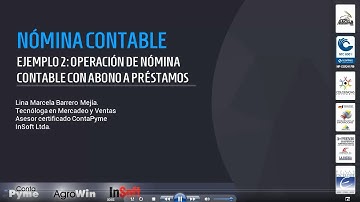 Software contable ContaPyme - Ej 2 Operación de nómina contable