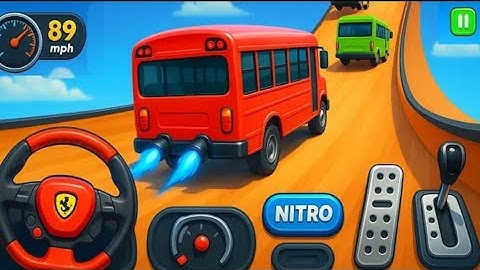 Crazy Bus Mega Ramp Impossible Racing Bus Stunts Impossible Tracks Android Gameplay Video P-03