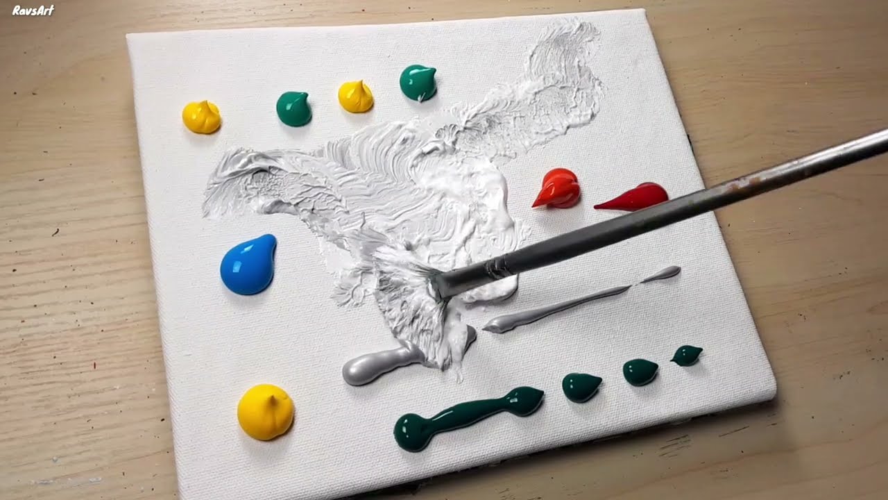 Easy acrylic painting technique - Mesmerizing Steps to paint Satisfying Painting Painting