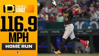 Oneil Cruz hits a 116.9 MPH HR off the top of the FOUL POLE! 😲💥(Hardest-hit HR in 2026... so far!)