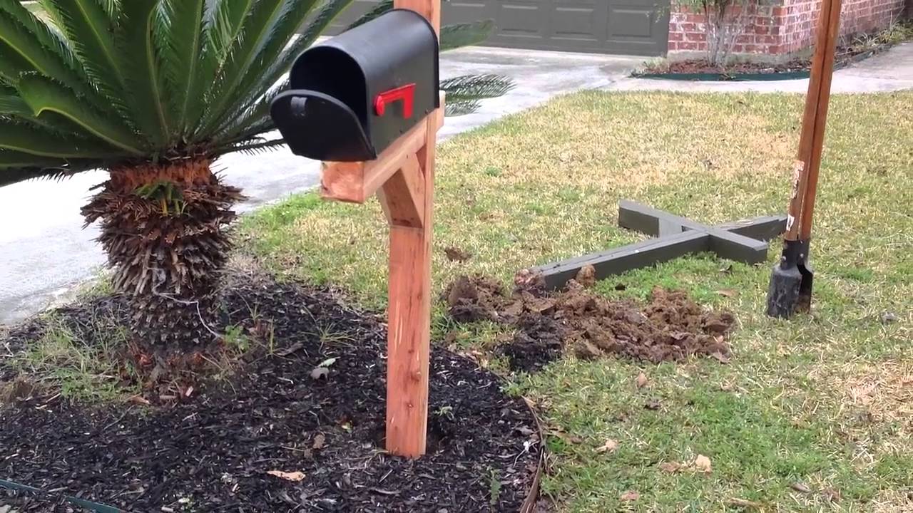 How to Install a Post and Mailbox Quickly - YouTube