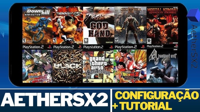 OS 10 MELHORES jogos LEVES de PS2 PARA o AetherSX2 