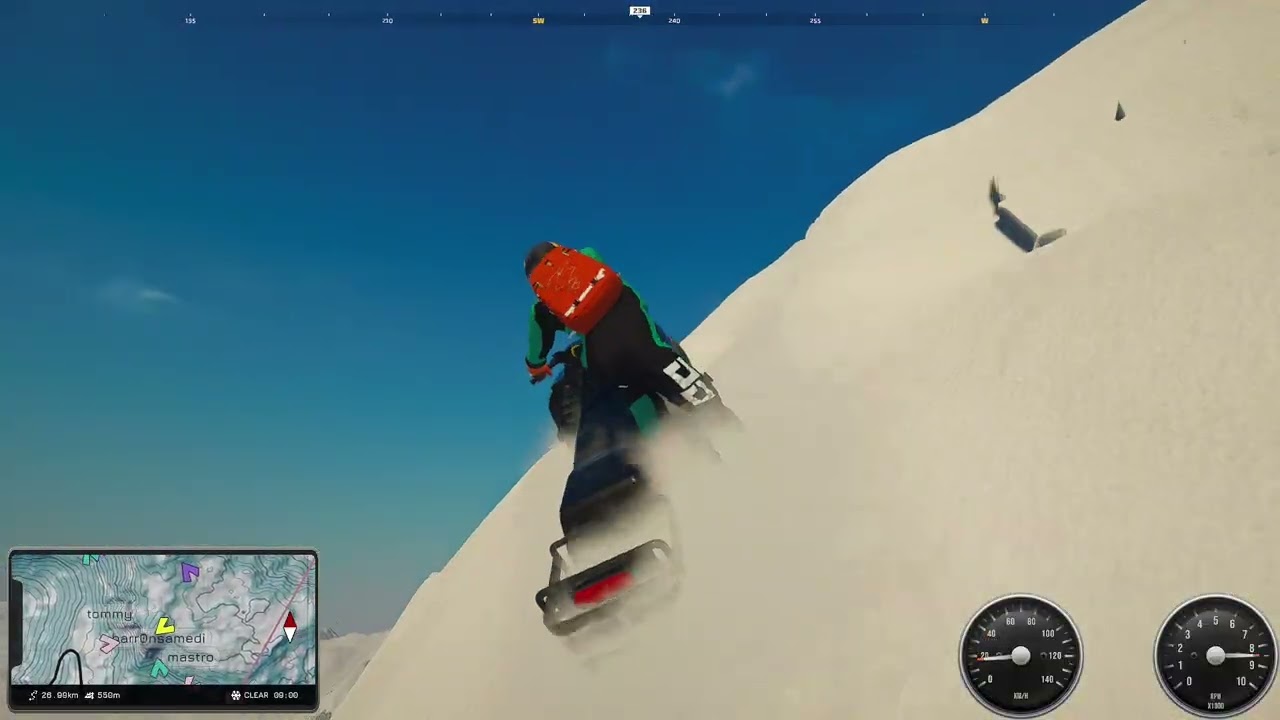 Sledders Vintage Mountain Climb and epic crash