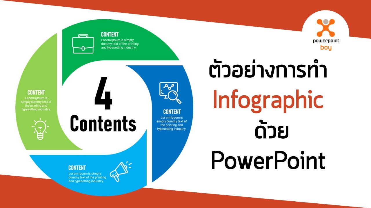 ตัวอย่าง power point  Update 2022  ตัวอย่างการทำ Powerpoint Style Infographic Ex. 49