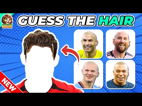 Guess HAIR + SONG Of Football Player 🧑‍🦲 CR7 Song, Messi, Neymar, Mbappe Song with music🎵