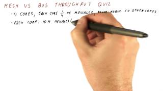 Mesh vs Bus Throughput Quiz - Georgia Tech - HPCA: Part 6