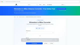 Convert km to Miles Easily | Free Online Calculator screenshot 2