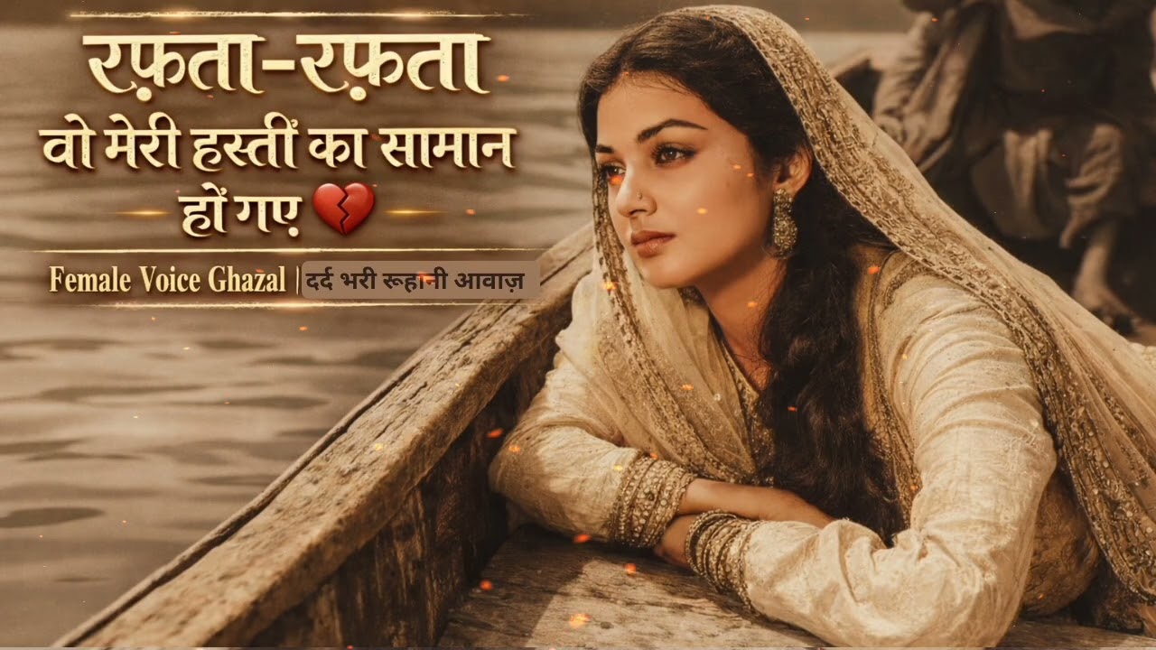 रफ़्ता–रफ़्ता वो मेरी हस्ती का सामान हो गए 💔​||Female Voice Ghazal| दर्द भरी रूहानी आवाज़ @EkGhazal 