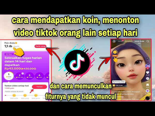 CARA MENDAPATKAN KOIN TIKTOK, MENONTON VIDEO TIKTOK ORANG LAIN class=