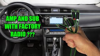 How To Install Amp And Sub With Factory Radio