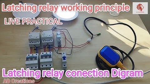 Latching relay 16 AX Connection | working principle | Latching relay Installation | Hindi version |