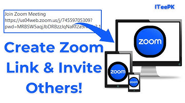 How to create a Zoom meeting link and invite others