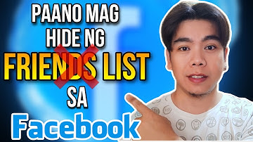 HOW TO HIDE A FRIEND LIST ON FACEBOOK 2024 | PAANO MAG HIDE NANG FRIENDS LIST SA FACEBOOK 2024