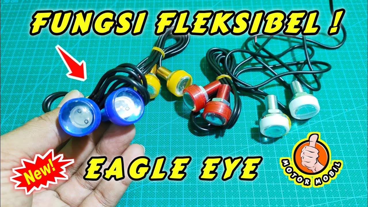 LED Eagle Eye Mata Elang Motor Mobil Banyak Fungsi Buat Dukung Lampu Depan & Belakang.