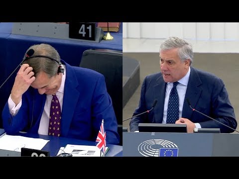 Farage vs. Tajani: Battle over history