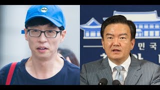 Liberty Korea Party congressman slams Yoo Jae Suk for wearing blue hat to voting, netizens slam back