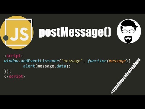 postMessage: exchange data between different domains