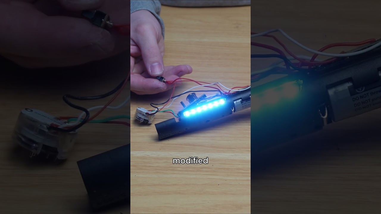 I made a 3D printed #tron light baton! - #pcbway #shorts #tronlegacy #tronares #3dprinting #3d #diy