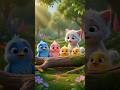 3Baby Blue Bird's Sweet Adventure 🐦💙 | Cute 3D Animated Kids Short #shorts#littalbirds #littlebirds
