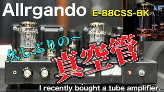 ■久々の真空管アンプに一喜一憂　I am  happy and disappointed with the tube amp I bought this time. E88CSS BK 真空管アンプ