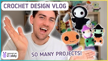 What I designed/worked on over October ✨ Amigurumi crochet design vlog | Crochetmezaddy