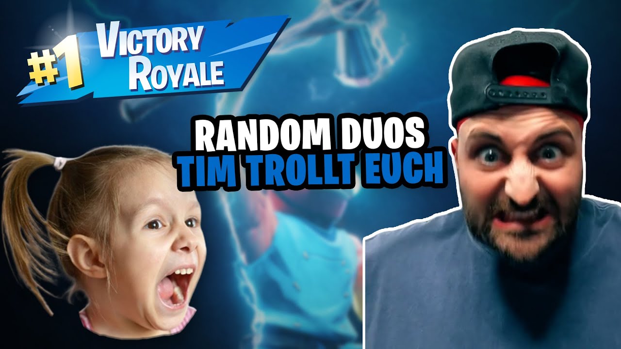 Tim Random Zuschauer trollen er soll rappen als TIM 😱😂 Random DUOS Fortnite - YouTube