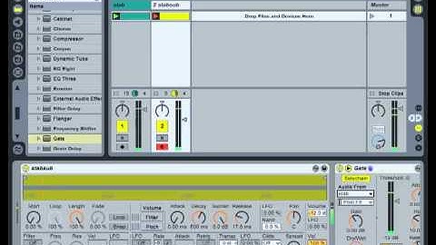 sidechain gating Ableton Live