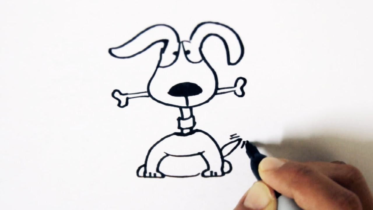 Featured image of post Cartoon Dog Drawing For Kids Easy / This cute drawing project is great to draw with kids.