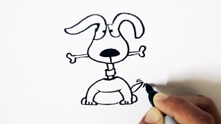 How to draw a cute dog cartoon for kids this video shows kids. is
super easy drawing and i am sure beginners are g...