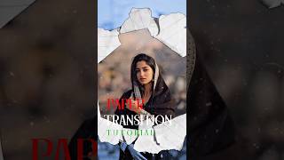 How I Create Paper Transition Tutorial in Capcut 🤯🔥#edit #capcut #tutorial