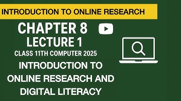 Introduction to online research | chapter 8 lecture 1 | class 11th computer 2025 in urdu/hindi