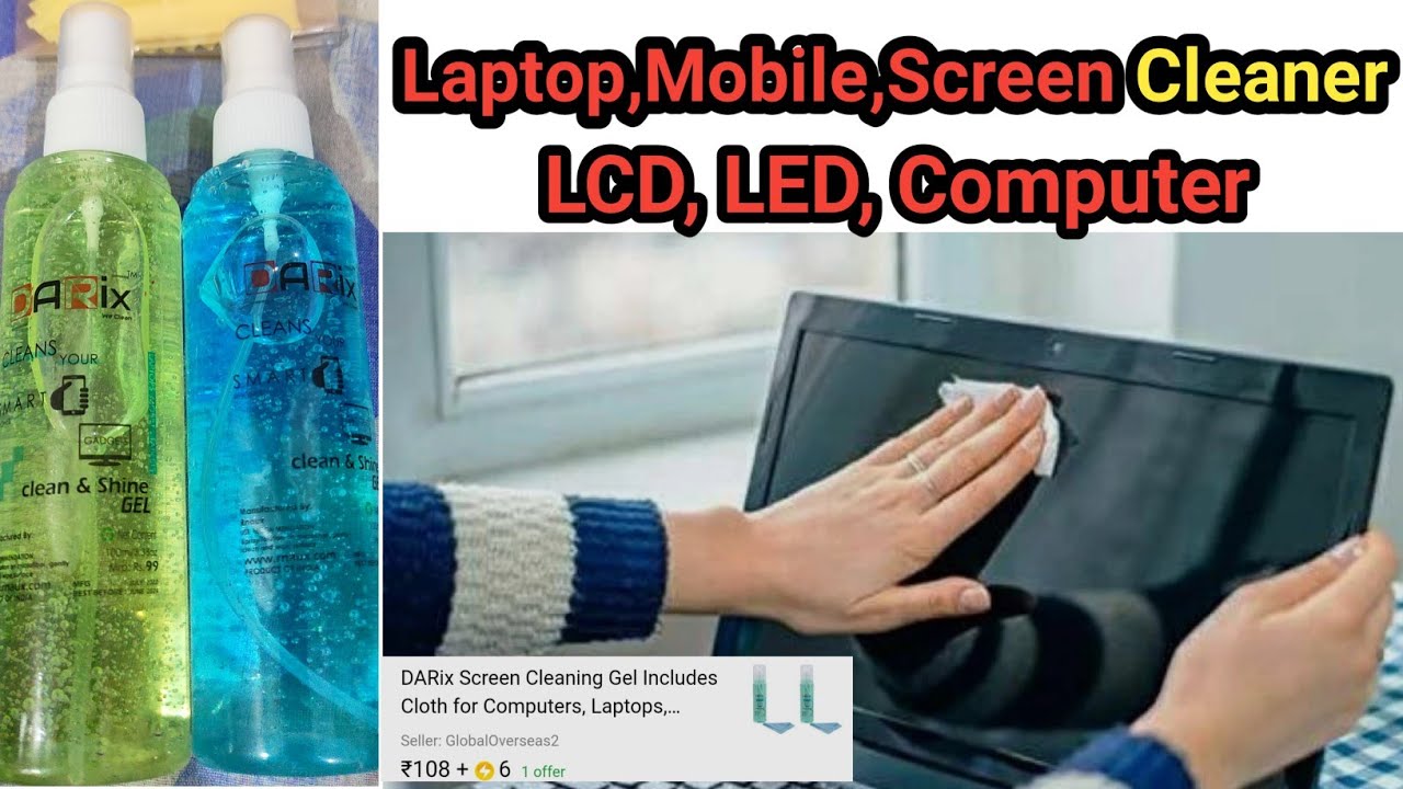 Screen Cleaning Gel Includes Cloth for Computers Mobiles,Sunglasses ,LED LCD, Screens for Mobile