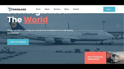 How to Design Courier Logistic Website with Live Tracking System