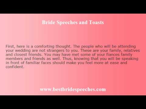 Brides speech