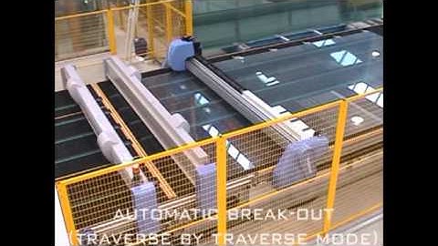 Macotec - Float Glass Cutting Line - Automatic compact break-out system