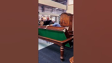 Great combination of dining table and billiard table