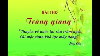 Bài thơ Tràng Giang – Tác giả: Huy Cận – Download.vn