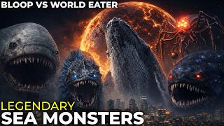 Legendary Sea Monsters Size Comparison 3D | Bloop vs World Eater vs Giant Monsters